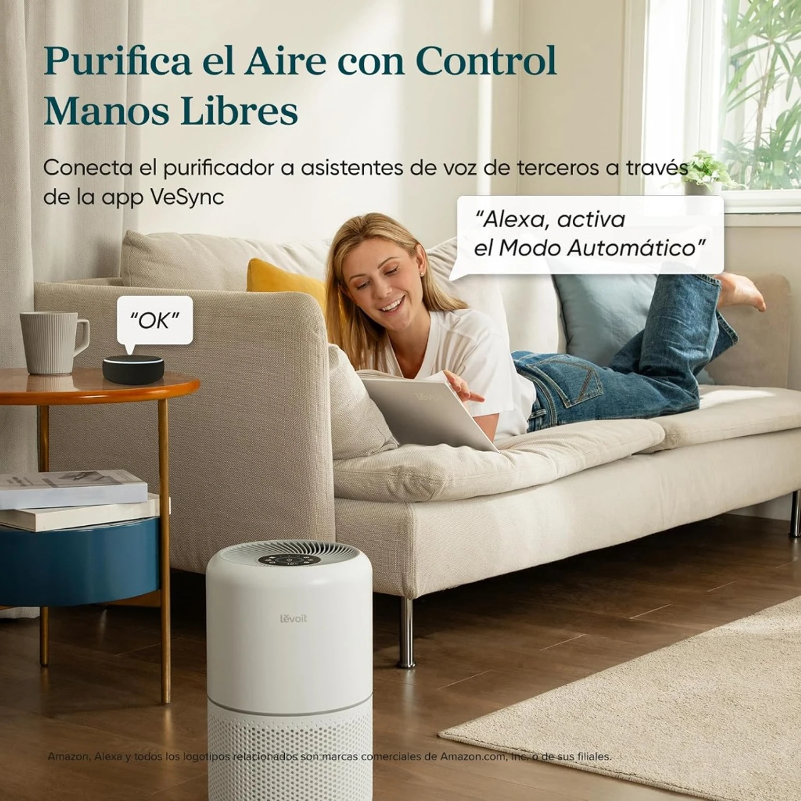 Funciona con Alexa y Google Assistant: Control por voz