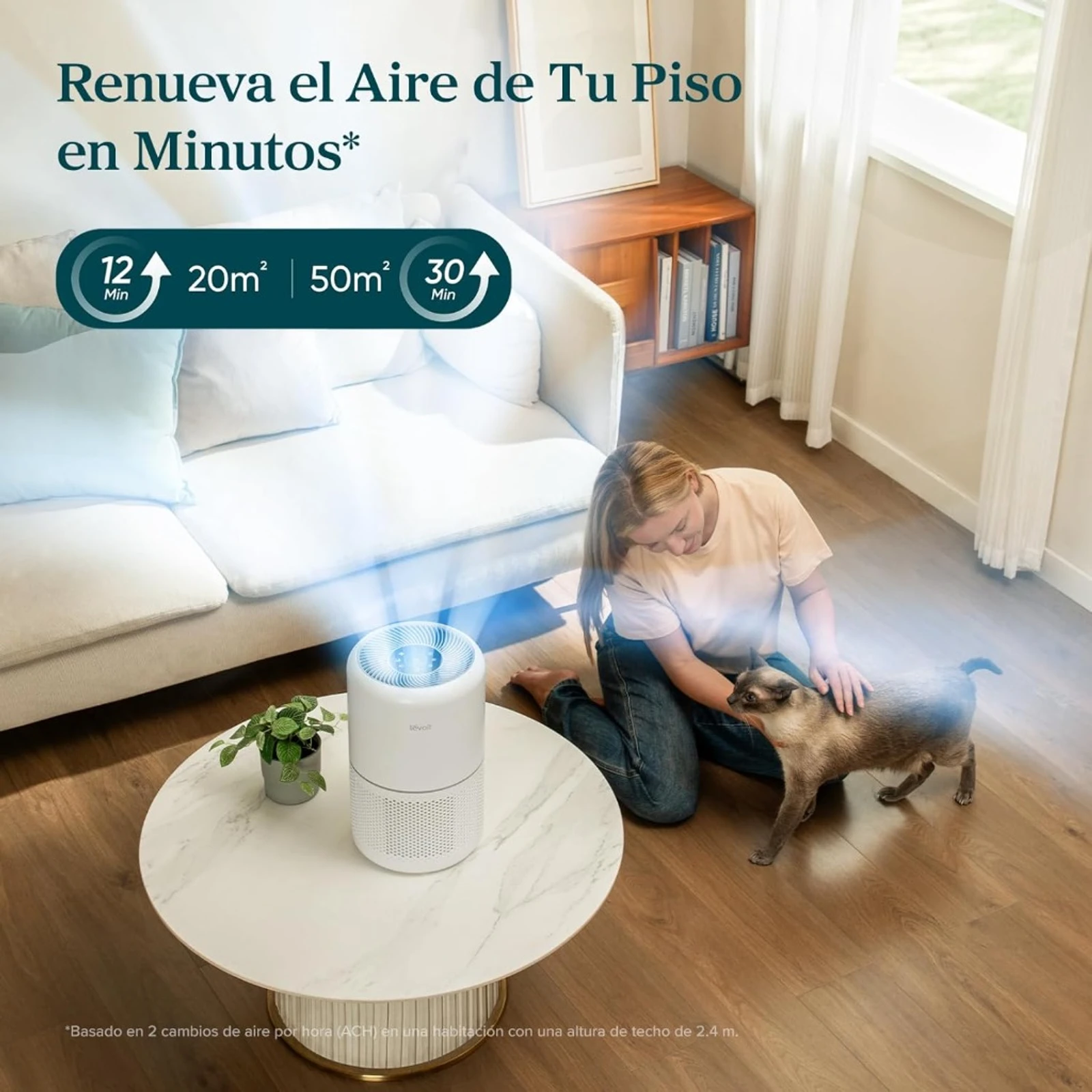 Potencia VortexAir: Limpia 20m² en solo 12 minutos